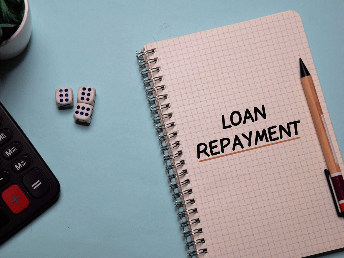 An aesthetic image highlighting loan repayment