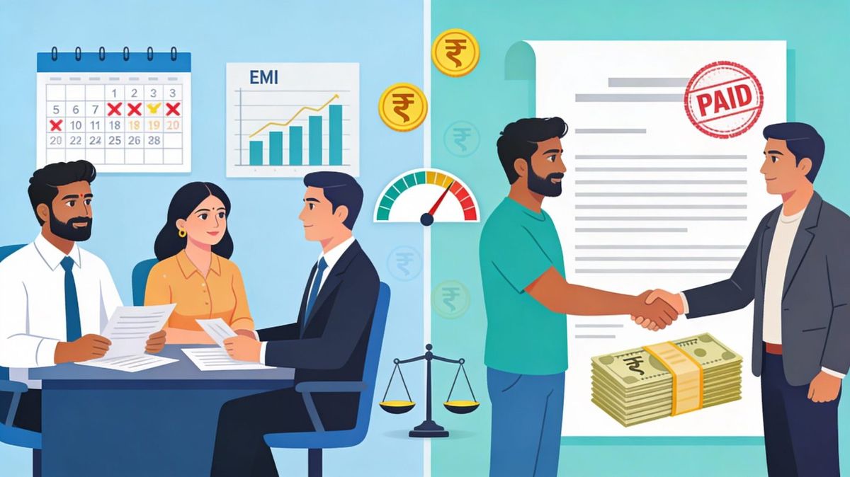 Loan restructuring and settlement difference