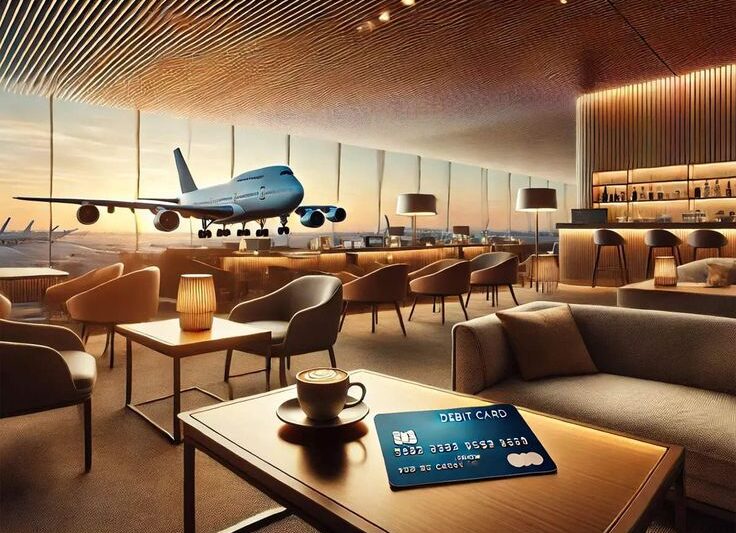 Credit card with lounge access