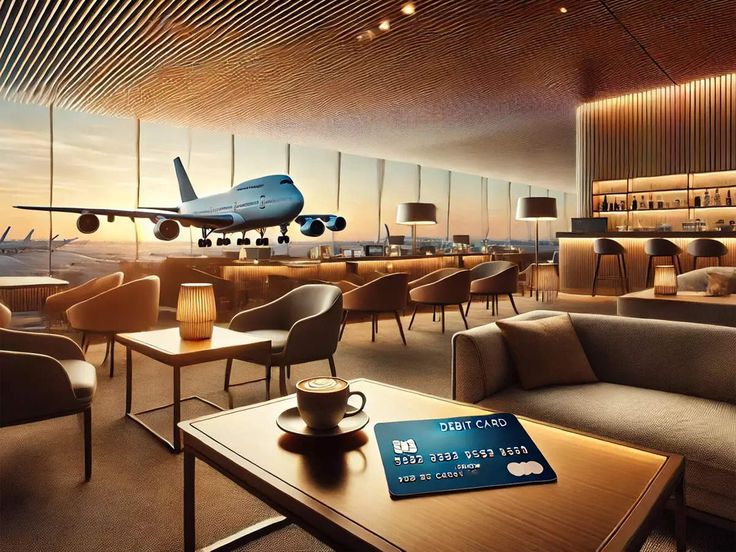 Credit card with lounge access