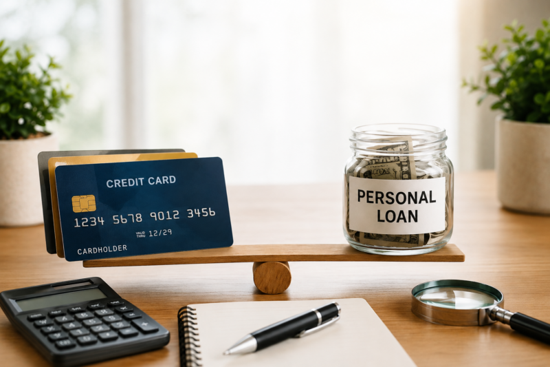 credit card loans vs personal loans