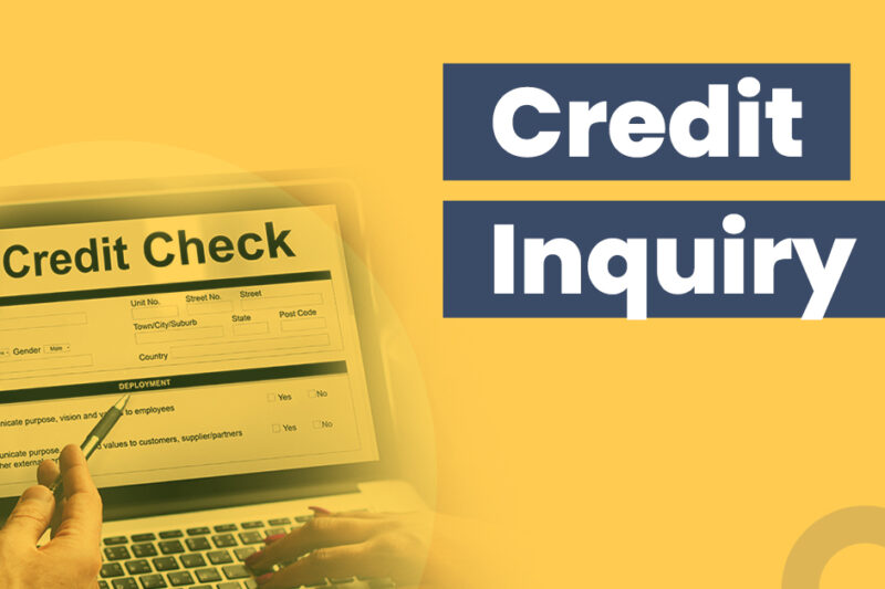 Credit inquiry removal and check