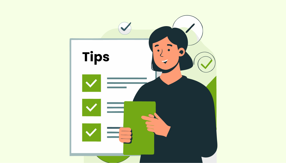 A Person showing Personal Loan Tips