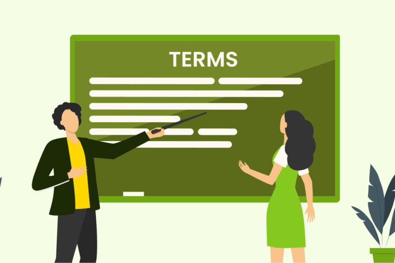 A Person Explaining Terms & conditions