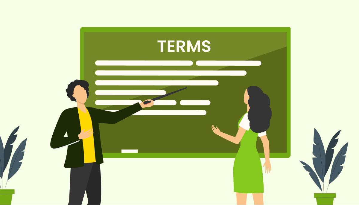 A Person Explaining Terms & conditions