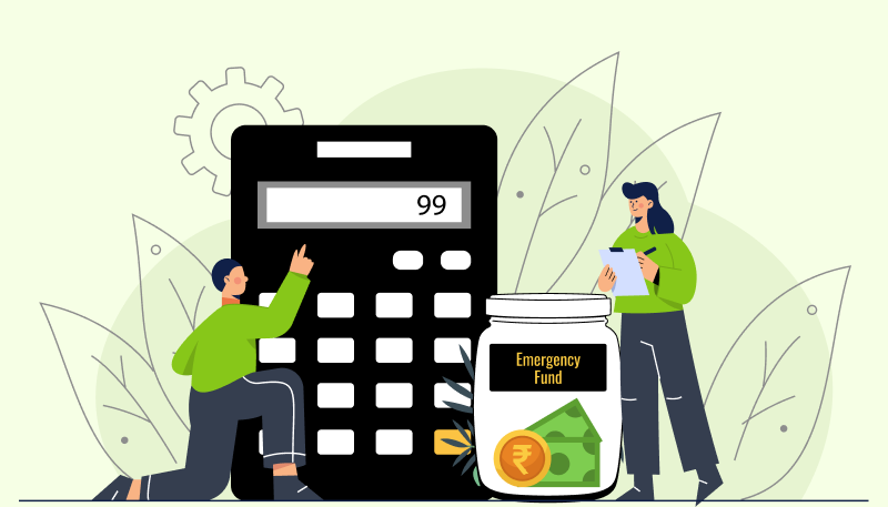 Person calculating right emergency fund