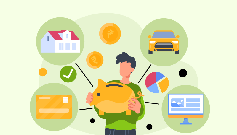 Person thinking types of Loans
