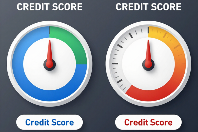 Image of business credit score vs personal credit score