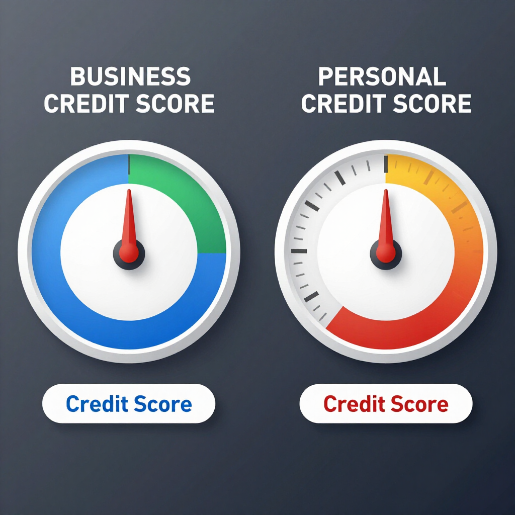 Image of business credit score vs personal credit score