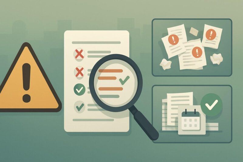 Avoid common mistakes
